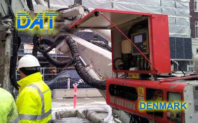 DAT instruments, drilling, jetgrouting, Cityringen, Copenhagen, work in progress