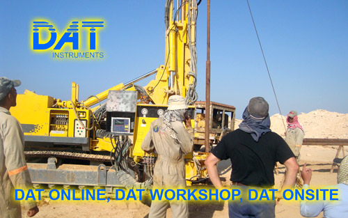 DAT instruments, jobsite datalogger training, DAT ONLINE, DAT WORKSHOP, DAT ONSITE