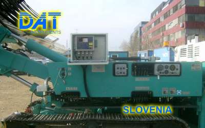 DAT instruments, JET 4000 AME / J, datalogger for jet grouting, Slovenia