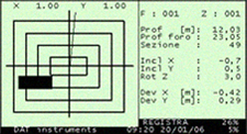 DAT instruments, JET DSP 100 / D, diaphragm walls parameters screen