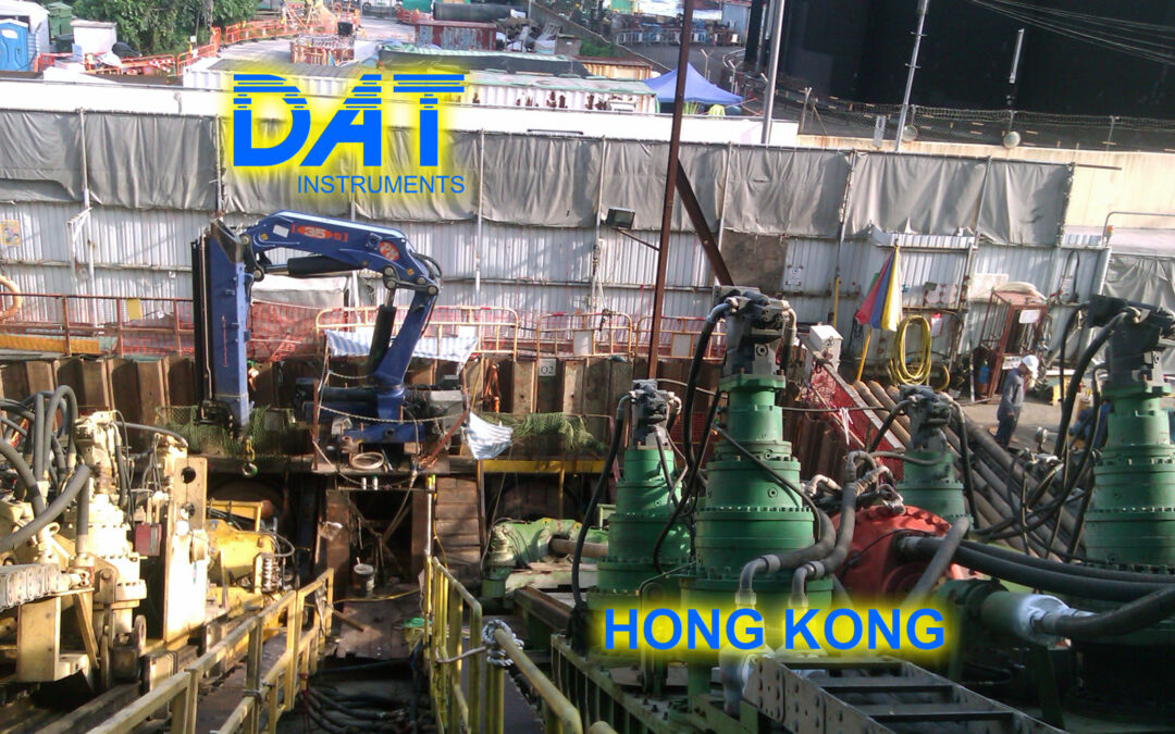 DAT instruments, horizontal drilling with DAT TinyLog, JET 4000 AME J, Hong Kong