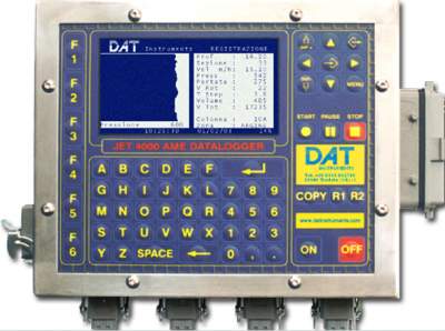 DAT instruments, JET 4000 AME - J, datalogger para Jet grouting, Perforaciónes, DAC test, CFA, Deep mixing, Soil mixing, Vibroflotación