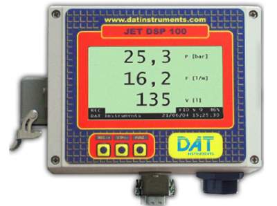 DAT instruments, JET DSP 100 - I - IR - IRT, datalogger para Inyecciones de cemento, Pruebas Lugeon