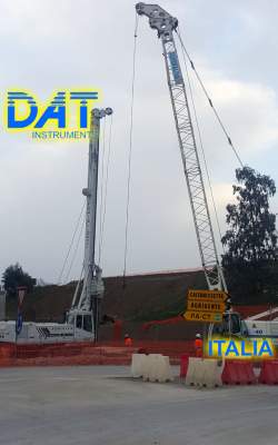 DAT instruments, Italia, datalogger, JET SDP - J, perforaciones , obra, carretera de los escritores