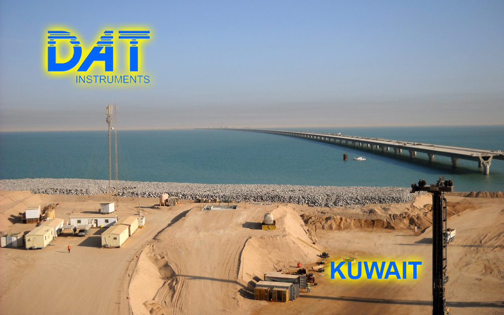 DAT instruments, Kuwait, Sheikh Jaber Al-Ahmad Al-Sabah, JET 4000 AME - J, datalogger para sand compaction pile (SCP), obra 