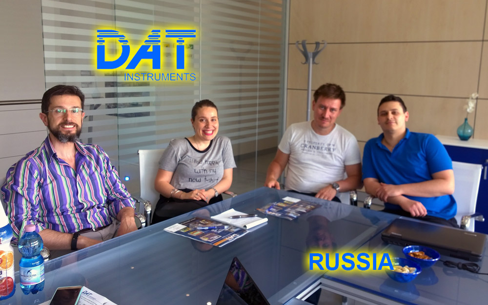 DAT instruments, Rusia, JET DSP 100 D, excavación de diafragmas, encuentro con el Cliente en la empresa, datalogger para la metropolitana de Moscù 
