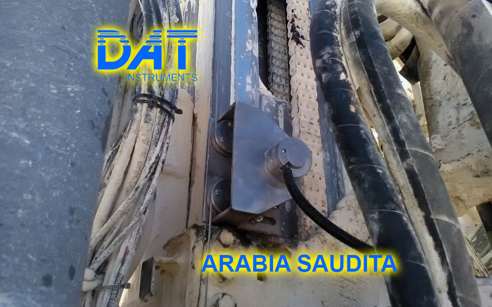 DAT instruments, Arabia Saudita, registro de parámetros, JET 4000 AME J, JET SDP IB, JET DEPTH, sensore de profundidad