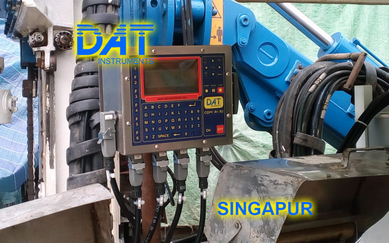 DAT instruments, Singapur 2018, datalogger, jet grouting simple fluido, JET 4000 AME J-MDJ, asistencia en la obra