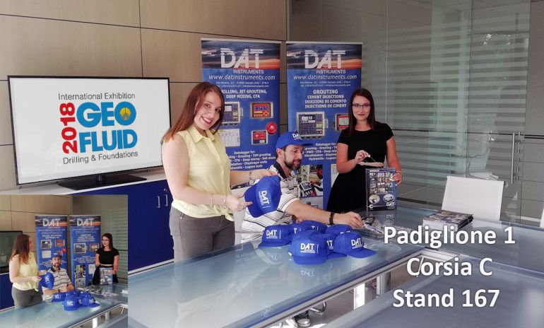 DAT instruments, Geofluid 2018, padiglione 1, corsia C, stand 167