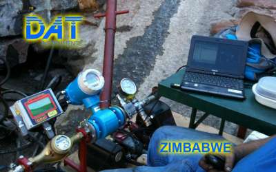 DAT instruments, JET FLOWL, electromagnetic flowmeter sensor, Zimbabwe