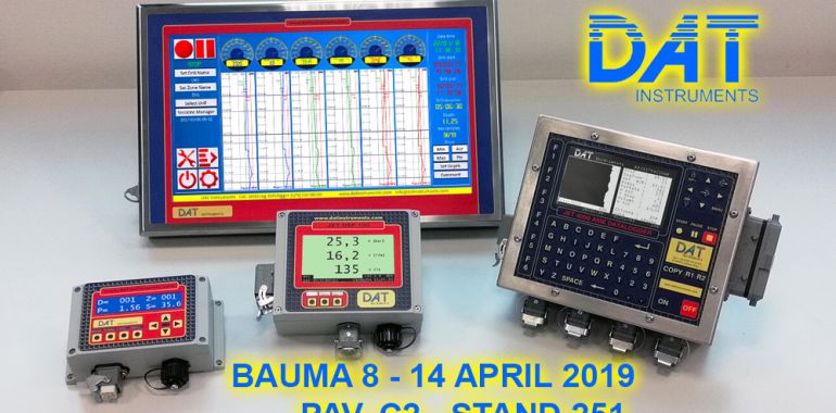 DAT instruments, data logger, bauma 2019