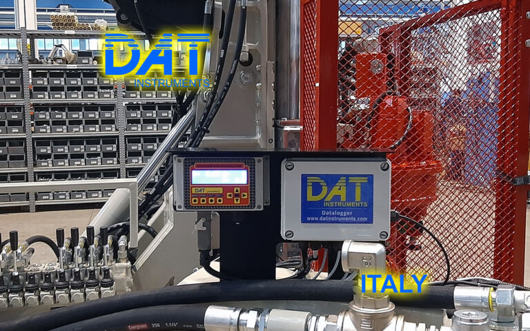 DAT instruments, datalogger installation at Beretta warehouse, JET SDP IB, datalogger for jet grouting