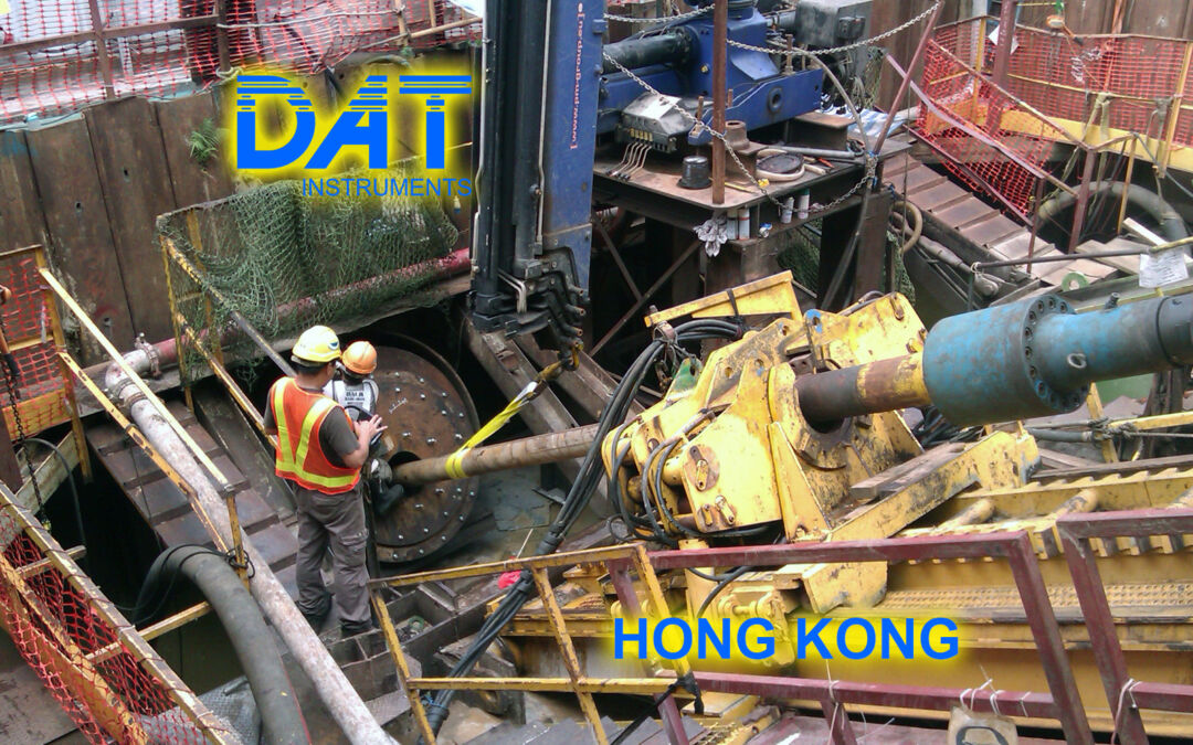 DAT instruments, horizontal drilling with DAT TInyLog, JET 4000 AME J, Hong Kong