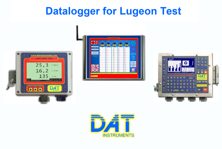 data logger for lugeon test and grouting monitoring