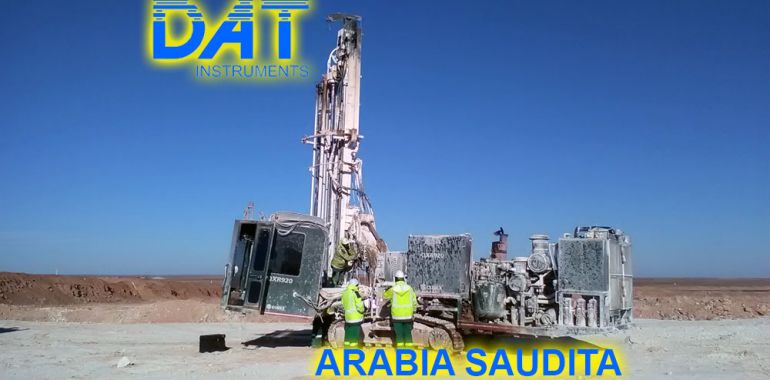 DAT instruments en Arabia Saudita, registro de parametros para sondaje geotécnico JET 4000 AME J y JET SDP IB obra