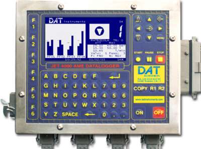 DAT instruments, JET 4000 AME / I, datalogger per Iniezioni di cemento, Pali valvolati, Prove Lugeon