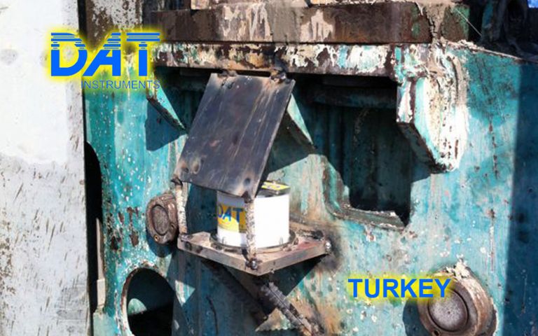 DAT instruments, JET DSP 100 / D, datalogger per scavo di diaframmi, sensore di inclinazione e rotazione benna, Turchia