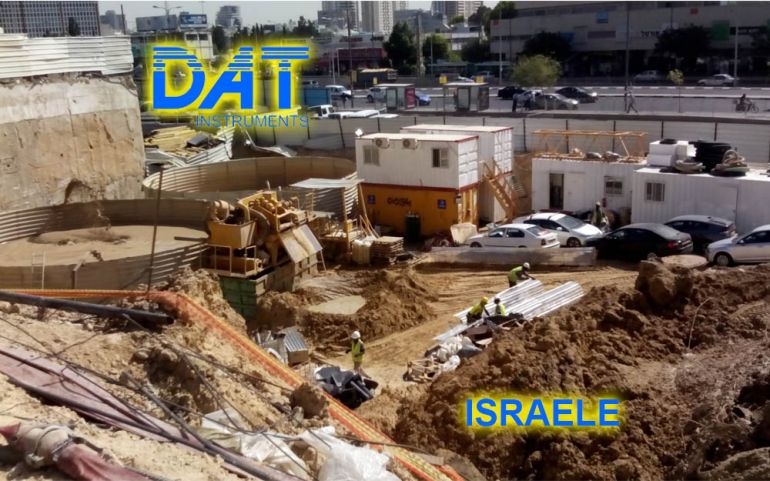 DAT instruments, Israele, Scavo di diaframmi, JET DSP 100 - D, cantiere