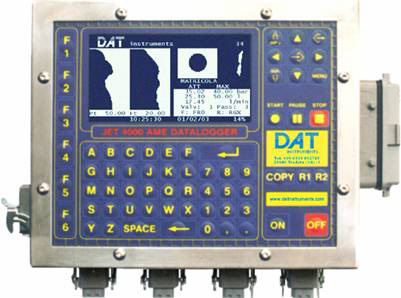 JET 4000 AME I, DAT instruments, datalogger iniezioni cemento, pali valvolati, prove Lugeon, Lefranc